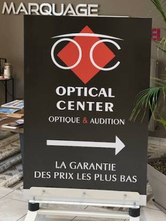 panneau optical center